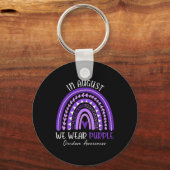レインボーインウェ威厳があるイ衣服パープルオーバードースアワレネス キーホルダー (正面)