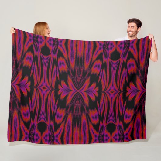 レインボーインライトバタフライ フリースブランケット (インサイチュ)