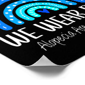 レインボーイン9月We衣服ブルーアロペシアアレータ ポスター (角)