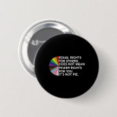 レインボーイequal rights Its Not Pie Lgbtプライド月 缶バッジ (正面&裏面)