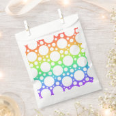 レインボーウィズ水玉模様パーティーフェイスバッグ フェイバーバッグ (クリップ留めされた状態)