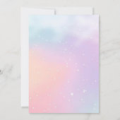 レインボーウィッチヘアバックグラウンドハローウィンパーティ 招待状 (裏面)