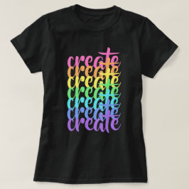 レインボーウィメンズTシャツ「Create」 Tシャツ