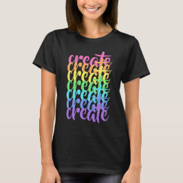 レインボーウィメンズTシャツ「Create」 Tシャツ
