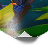 レインボーウィングジェイファンタジーバード フォトプリント            (角)