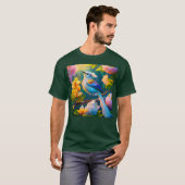 レインボーウィングジェイファンタジーバード Tシャツ (正面フル)