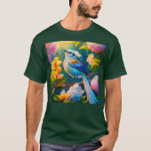 レインボーウィングジェイファンタジーバード Tシャツ (正面)
