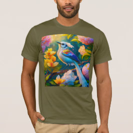 レインボーウィングジェイファンタジーバード Tシャツ
