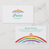 レインボーウィングドーブ（シャープ/フルカラー） 名刺 (正面/裏面)