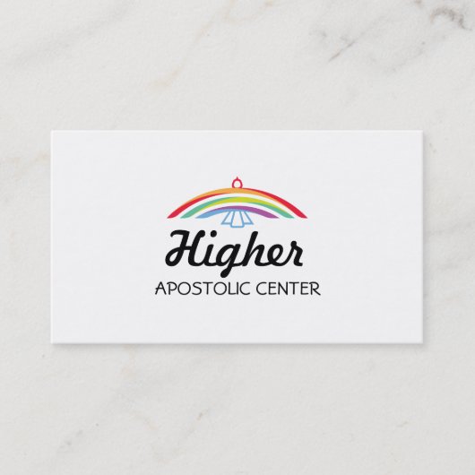 レインボーウィングドーブ 名刺 (正面)