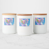 レインボーウィング缶詰食品および飲料ラベルセット フードラベル (ボトル)