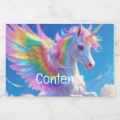 レインボーウィング缶詰食品および飲料ラベルセット フードラベル (シングルラベル)