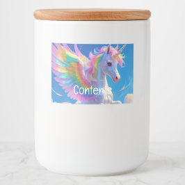 レインボーウィング缶詰食品および飲料ラベルセット フードラベル