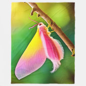 レインボーウィング美しい フリースブランケット (正面)