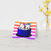 レインボーウェスティーズ カード (黄色い花)