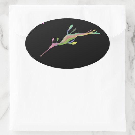 レインボーウェディシードラゴンステッカー – 4のシート 楕円形シール (バッグ)