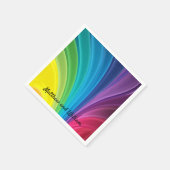 レインボーウェディングパーティー コックテール ナプキン スタンダードカクテルナプキン (角)