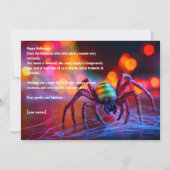 🌈🕷️レインボーウェブマジックグリーティングカード 招待状 (裏面)