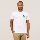 レインボーウェルシュコーギー Tシャツ (正面フル)