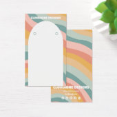 レインボーウェーブイヤリングネックレスジュエリーディスプレイカード (デスク)