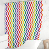 レインボーウェーブ シャワーカーテン