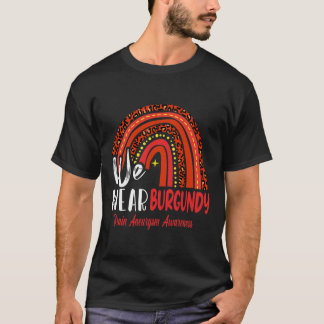 レインボーウェ衣服脳動脈瘤認識度 Tシャツ