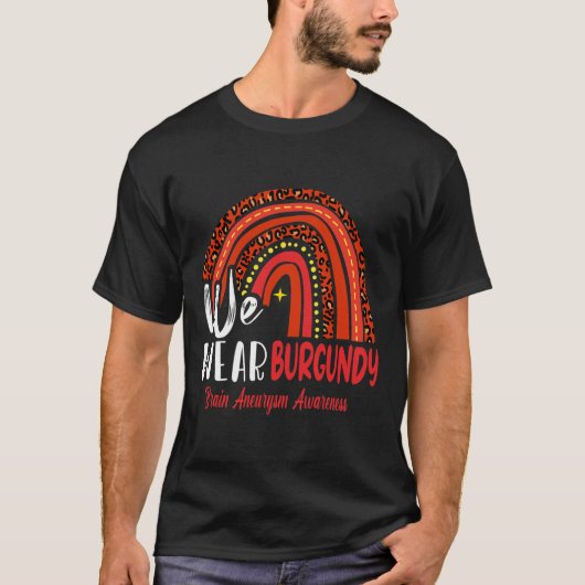 レインボーウェ衣服脳動脈瘤認識度 Tシャツ (正面)