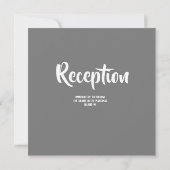 レインボーウォーターのカラーと金ゴールド 招待状 (裏面)