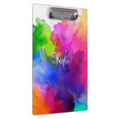 レインボーウォーターのカラー抽象芸術 クリップボード (右)