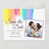 レインボーウォーターの色ゲイプライド写真保存日 案内ポストカード (正面)