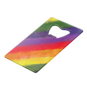 レインボーウォーターカスタムカラー クレジットカード栓抜き (裏面アングル)
