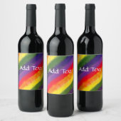 レインボーウォーターカスタムカラー ワインラベル (ボトル)