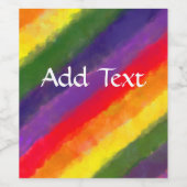 レインボーウォーターカスタムカラー ワインラベル (シングルラベル)