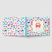 レインボーウォーターカラーアンダーザシーカニゲストブック ゲストブック (全面)