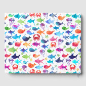 レインボーウォーターカラーアンダーザシーカニゲストブック ゲストブック (裏面)