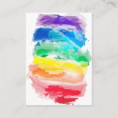 レインボーウォーターカラーウェディングレセプションエンクロージャ エンクロージャーカード (裏面)