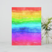 レインボーウォーターカラーカラフルスクラップブック紙 (スタンド正面)
