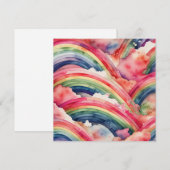 レインボーウォーターカラーカード (正面/裏面)