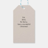 レインボーウォーターカラークリスマスツリー ギフトタグ (裏面)