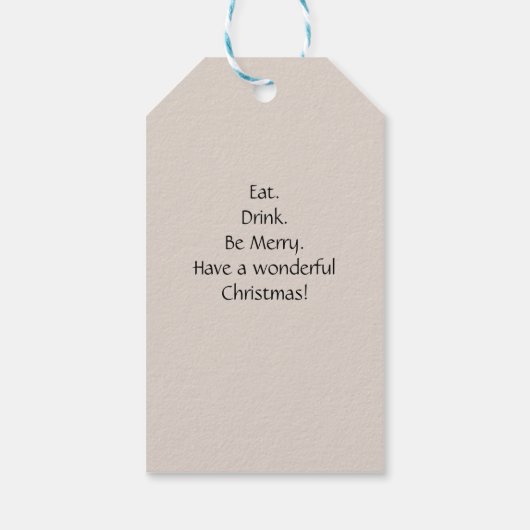 レインボーウォーターカラークリスマスツリー ギフトタグ (裏面)