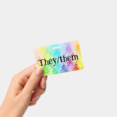 レインボーウォーターカラーツリーズローンバッジ バッジ (手持ち)