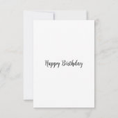 レインボーウォーターカラーバラ誕生日カード (裏面)