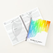 レインボーウォーターカラーバルーンウィスクレシピ ノートブック (内部)