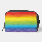 レインボーウォーターカラーパープルレッドモノグラム名 ドップキット (裏面)