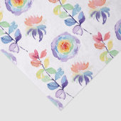 レインボーウォーターカラーフローラティッシュペーパー 薄葉紙 (詳細)