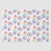 レインボーウォーターカラーフローラティッシュペーパー 薄葉紙 (正面)