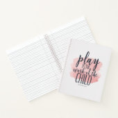 レインボーウォーターカラーホームスクール教育引用文ノート ノートブック (内部)