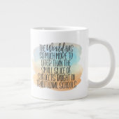 レインボーウォーターカラーホームスクール教育引用文 ジャンボコーヒーマグカップ (右)