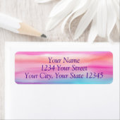 レインボーウォーターカラー住所 シール (インサイチュ)