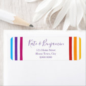 レインボーウォーターカラー住所 シール (インサイチュ)